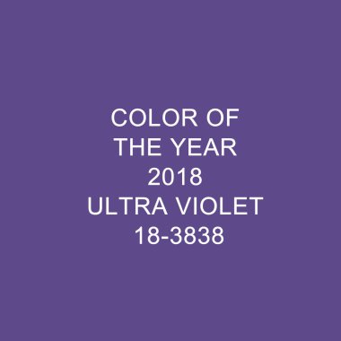 Son moda renk kavramı. Ultra mor renk. 2018 yılın renk.