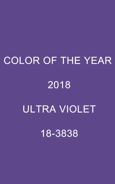 Concept Couleur Tendance Couleur Ultra Violette Couleur Année 2018 — Photo