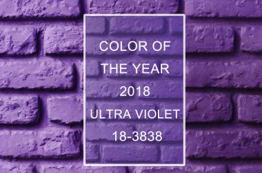 Son moda renk kavramı. Ultra mor renkle ayarla.