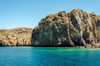 Marmaris Ichmeler yaz tatil gezi panorama manzara görünümü ada Türkiye'nin Ege Denizi su kayalık sahilleri terk 