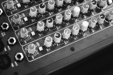 arka plan konsol araç medya teknoloji siyah ve beyaz karıştırma elektronik