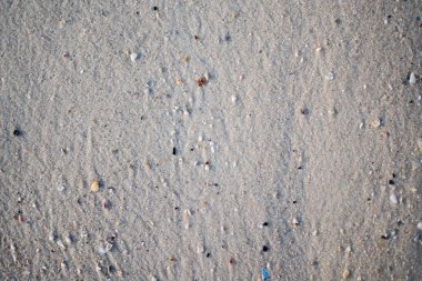 Üstten Görünüm kumlu Beach. Arka plan kopya alanı ve görünür kum doku ile.