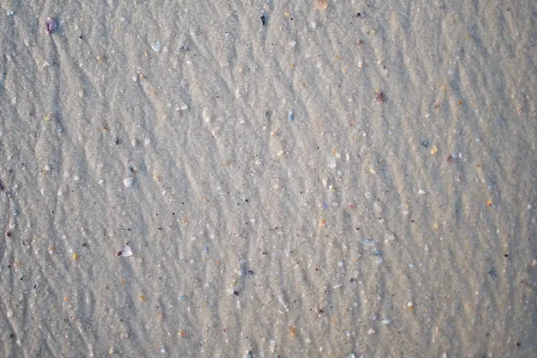 Üstten Görünüm kumlu Beach. Arka plan kopya alanı ve görünür kum doku ile.