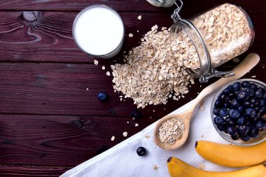 Blueberry ile yulaf gevreği