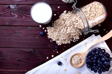 Blueberry ile yulaf gevreği