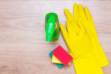 House Bahar Temizlik kavramı. Temizlik ürünleri