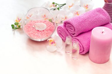 Spa ayarı terapi çiçekli