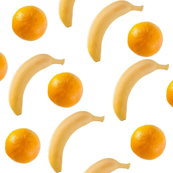 Fruit pattern on white background. — Stock Photo, Image