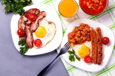 Yumurtalı kahvaltı.