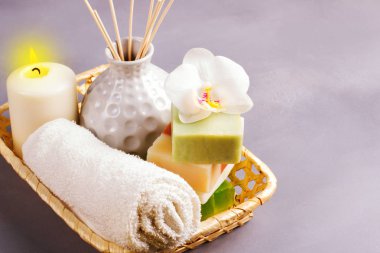 Spa ayarı terapi çiçekli