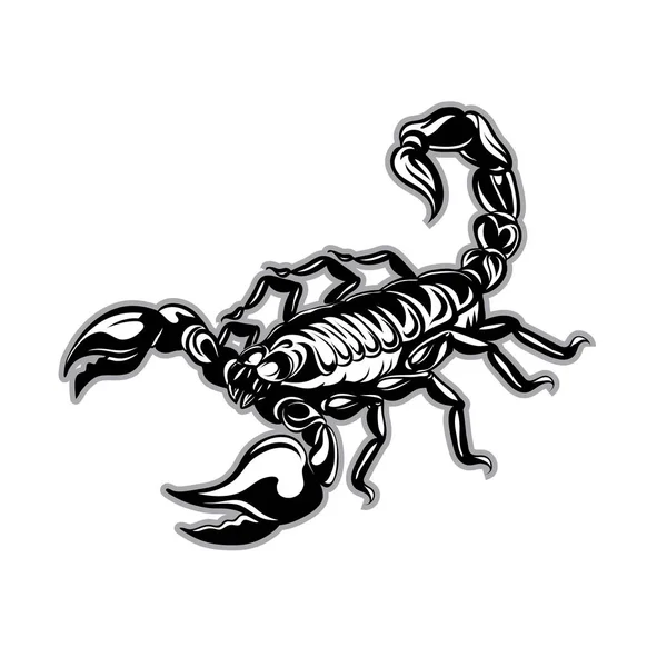 Escorpión tatuaje. Zodiaco vectorial — Vector de stock