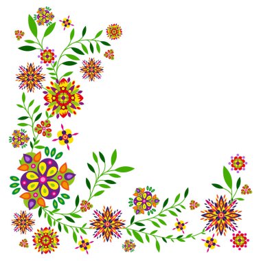 çiçek desenli çiçek ve yaprakları