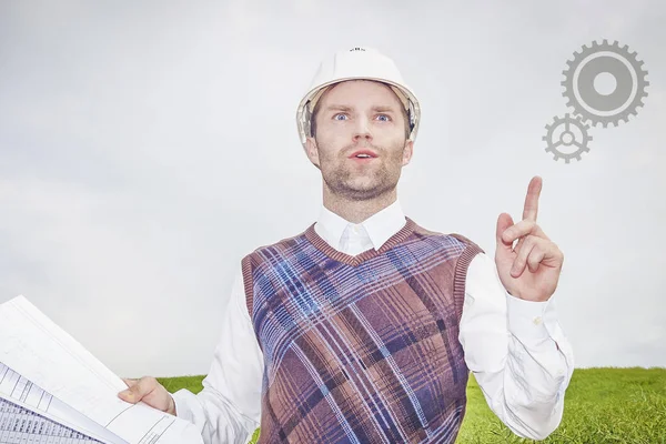 mühendis mimar inşaat sorunu çözmek için iyi fikir geldi