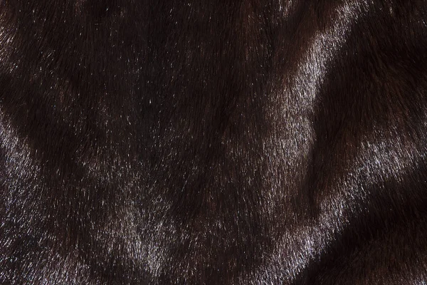 Textura de fundo do casaco de pele marrom. Revestimento de lã close-up . — Fotografia de Stock
