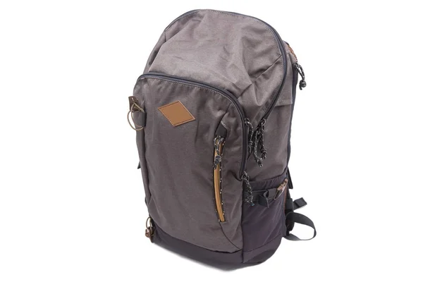 Sports backpack for hiking treks isolated on white background. Traveler's bag — Stock Photo, Image