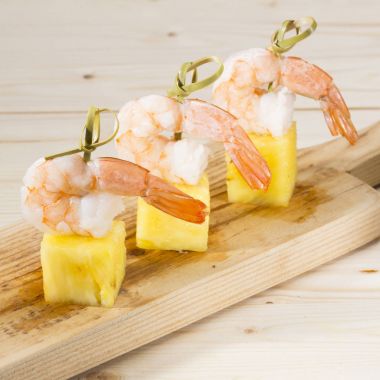 Ananaslı karides tapas