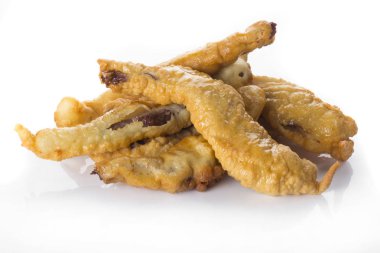 Tempura içinde kızartılmış sığır eti