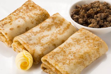 Krep et ve tereyağı ile