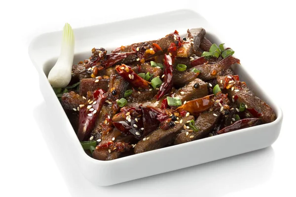 Susam ile baharatlı teriyaki sığır eti