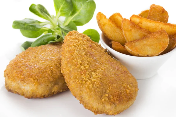 Patates dilimli tavuk pirzolası