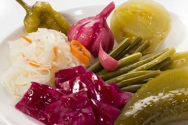 Mix pickles vegetables appetizer