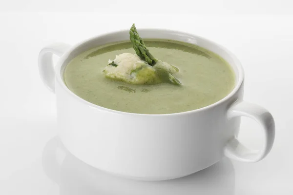 karnabahar çorbası kuşkonmaz ile