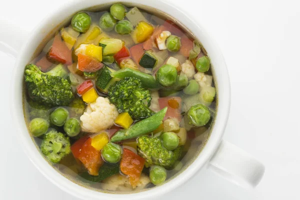 Supă proaspătă de vară de legume — Fotografie, imagine de stoc