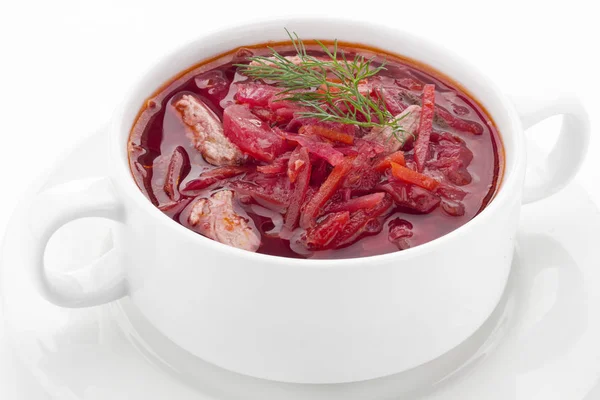 Borsh (supă tradițională ucraineană ) — Fotografie, imagine de stoc