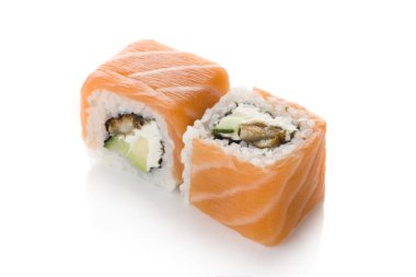 Philadelphia yılan balığı suşi rulo ile