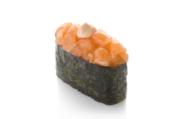 Salmón picante sushi japonés — Foto de Stock