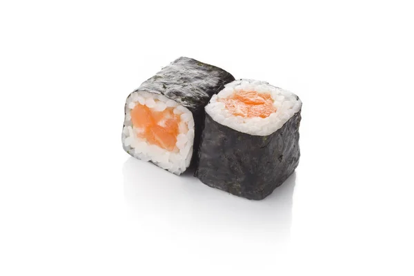 Salmon sushi roll japanese