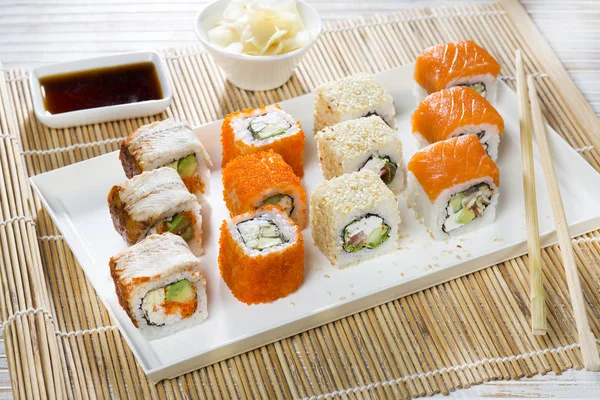 Four types of rolls — Stock Photo, Image