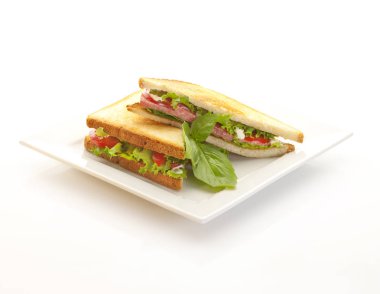 jambon ve salata sandviç