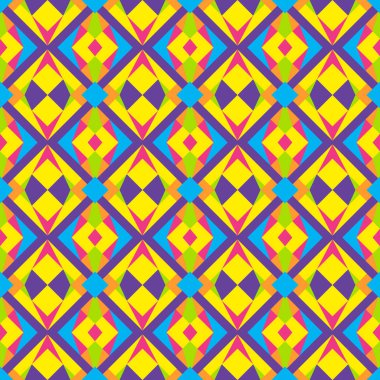 Vahşi üçgen poligon 90s veya 80s tasarlamak vektör. Soyut geometrik neon renkler pop sanat stil arka plan.