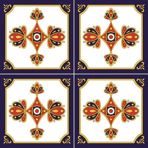 Patrón azulejo español — Archivo Imágenes Vectoriales