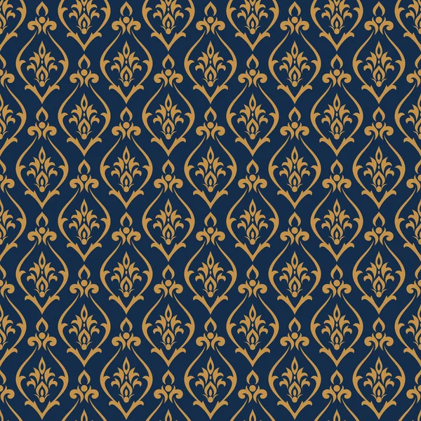 Damask pattern vector. Design print for wallpaper, fabric or wrapping paper. Abstract luxury background. — Stock Vector