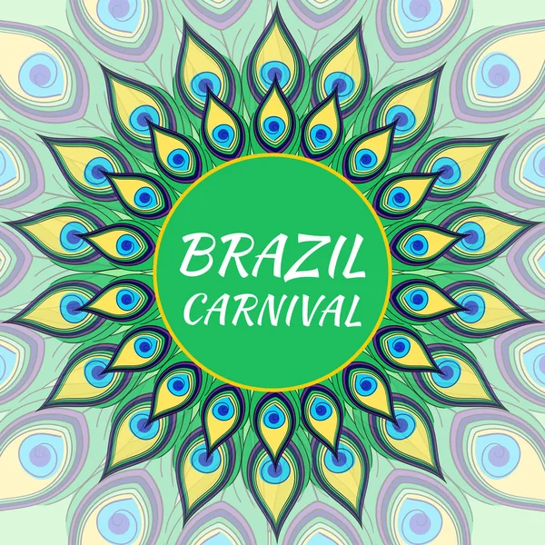 Brasils karnevalillustrasjonsvektor – stockvektor