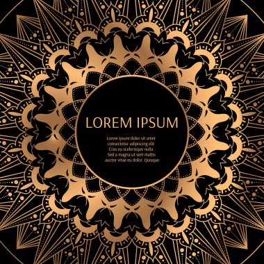 Altın arka plan siyah tasarlamak vektör