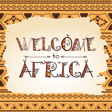 Afrika kabile banner tasarımı için hoş geldiniz. 