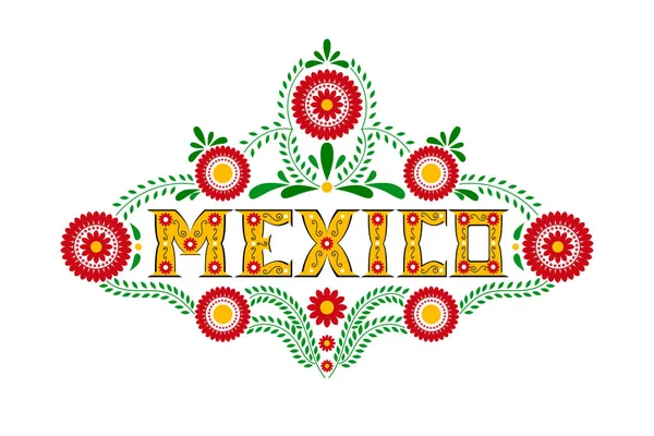 Festa de tipografia do México ou vetor de banner de viagem —  Vetores de Stock