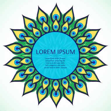 Karnaval çerçeve dekorasyon öğesi