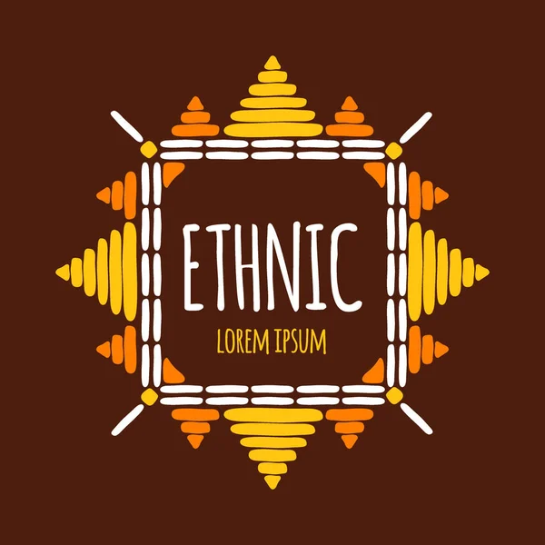 ユニークな部族のロゴのテンプレート ベクトル — ストックベクタ