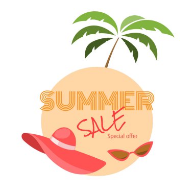 Yaz satışı büyük başlığı. Özel yaz