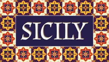 Sicilya seyahat afiş vektör