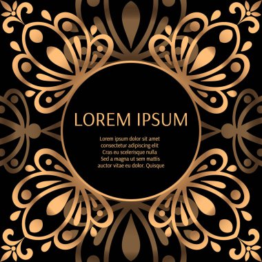 Altın siyah tasarlamak çerçeve