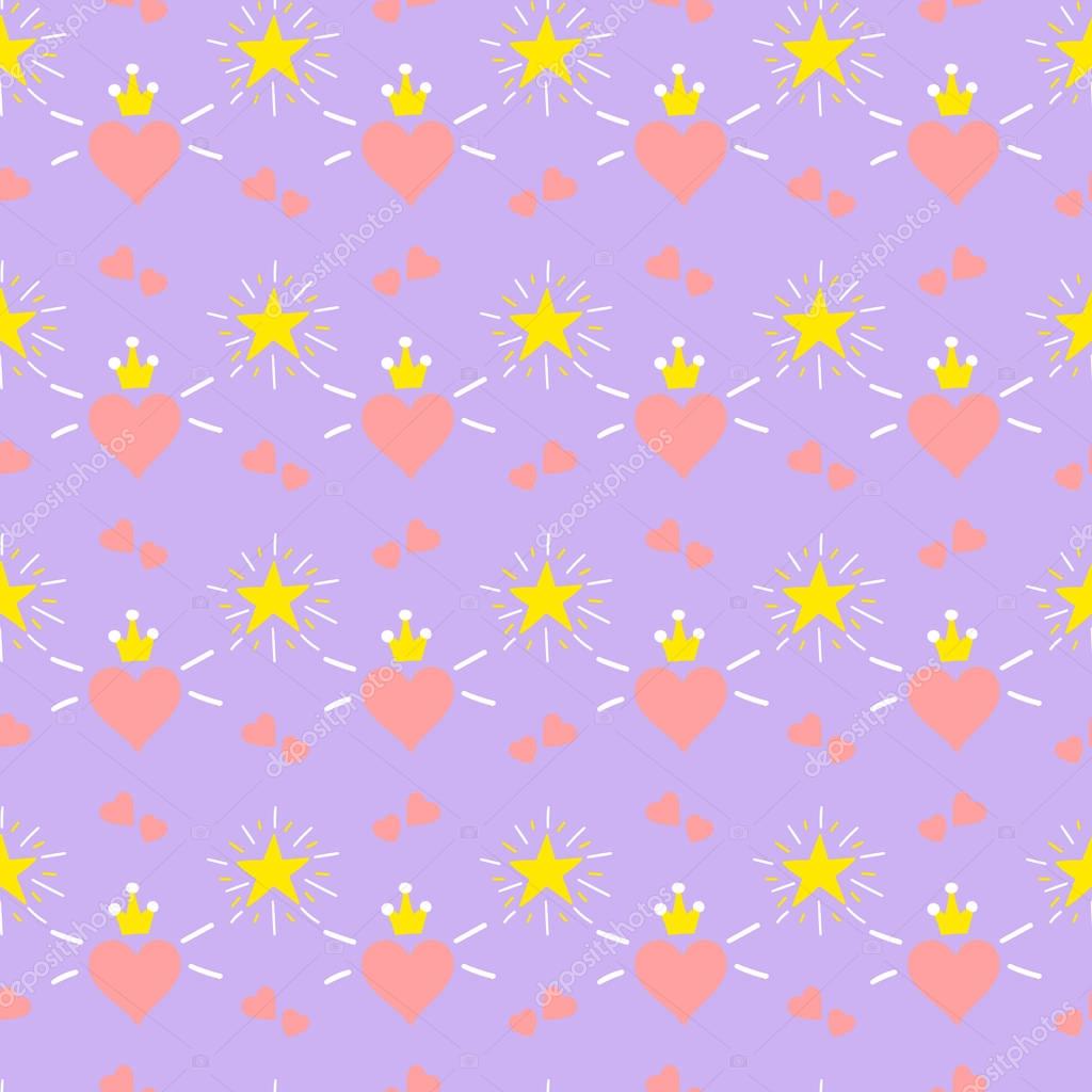 Little princess background vector — Stock Vector ...