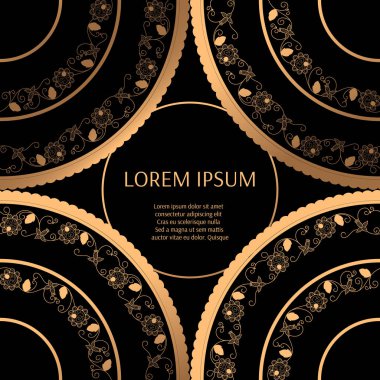 Çiçek desenli vektör çerçeve