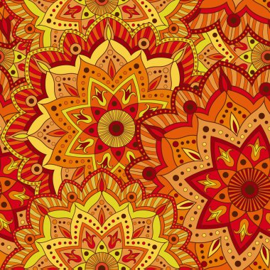 Kağıt, kumaş veya duvar kağıdı sarma için seamless Hint modeli