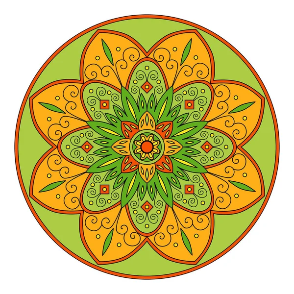 Mandala fleur ornement vecteur — Image vectorielle