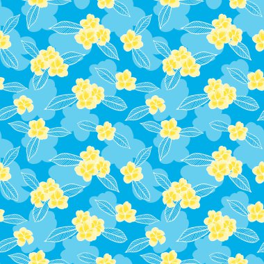 Yaz çiçek desenli vektör sorunsuz